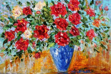 フラワーズ Painting - バラのロマンス 印象派 花